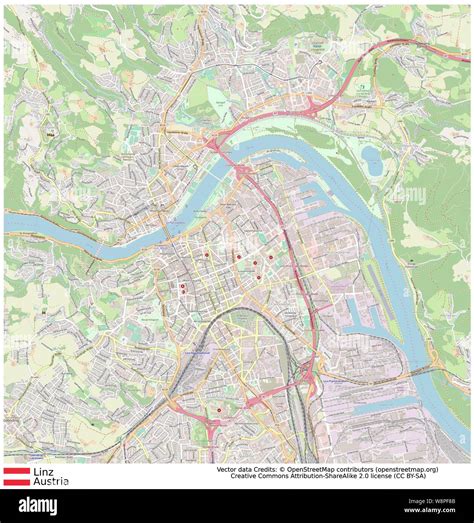 Karte Von Linz Stock Vektorgrafiken Kaufen Alamy