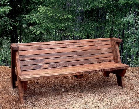 Rustic Bench Park Benches Forever Redwood Rustic Wooden Bench