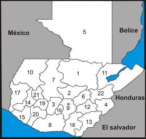 Mapa De Guatemala