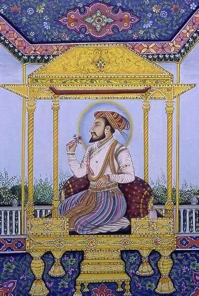 Mughal Emperor Shah Jahan Miniature Painting Our Beautiful Pictures Are Available As Framed