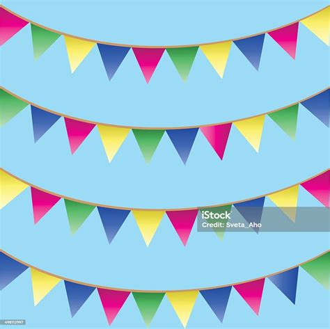 Bunting Flags Stock Illustration Download Image Now Backgrounds