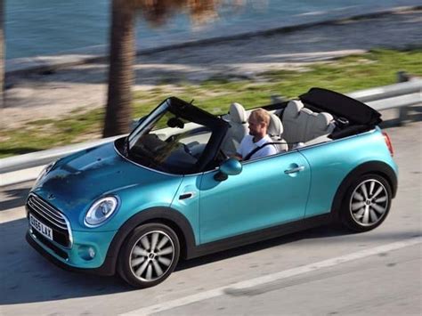 Baby Blue Mini Cooper Convertible - Mini Cooper Cars