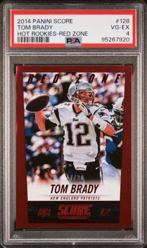 Panini Score Hot Rookies Red Zone Tom Brady Psa Ebay