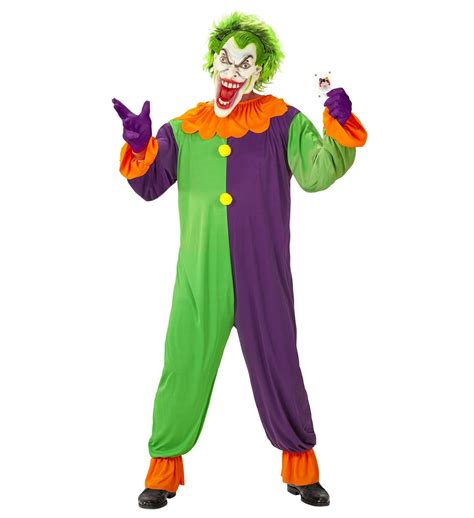 Evil Joker Clown Costume Adult