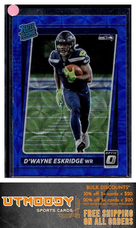 2021 Donruss Optic 219 D Wayne Eskridge Blue Scope EBay