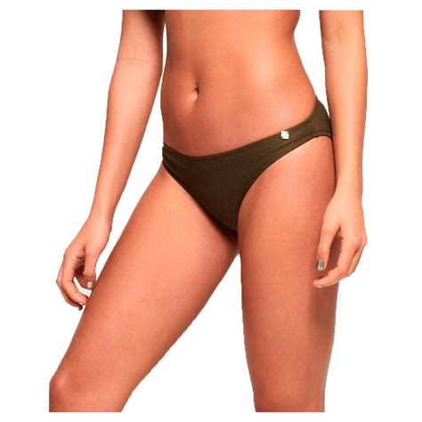 Superdry Sophia Textured Cup Bikini Bottom Green Dressinn