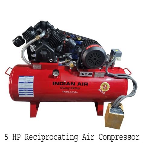 5 HP Reciprocating Air Compressor At 42000 Oil Free Air Compressor