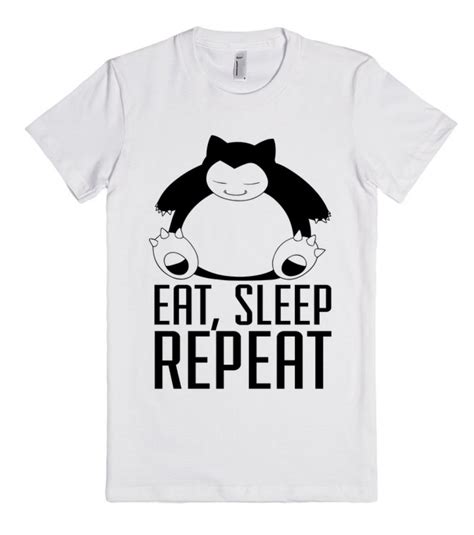 Pokemon Snorlax Eat Sleep Repeat Unisex Premium T Shirt