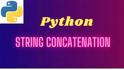 1 Python Program String Concatenation Youtube