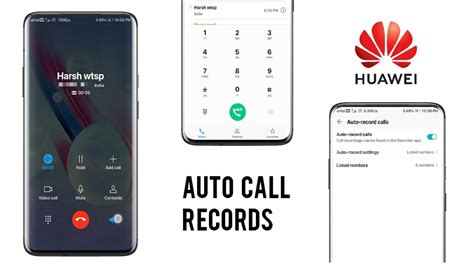 Huawei Honor Phones Auto Call Record Custom Contact Setting Emui