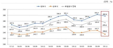 지난해 말 보험사 Rbc비율 하락 시사오늘시사on