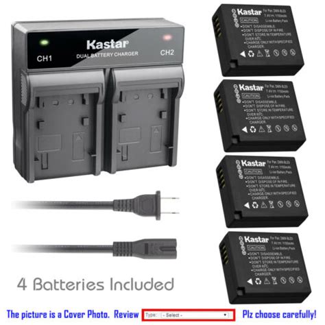 Kastar Battery Rapid Dual Charger For Panasonic Dmwble Dmw Blg Lumix