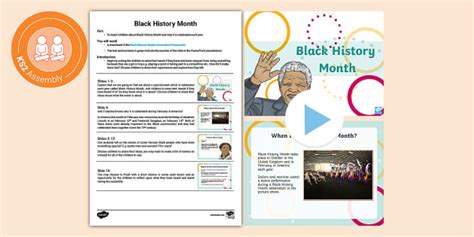 Black History Month Assembly Script And Powerpoint Pack