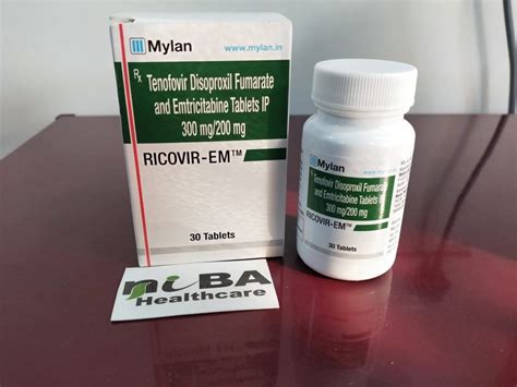 Ricovir Em Tenofovir Disoproxil Fumarate And Emtricitabine Tablet