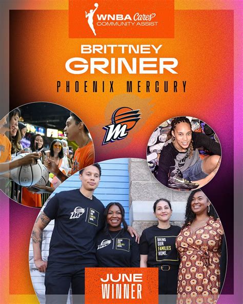 Brittney Griner Receives Wnba Cares Community Assist Award Enspire