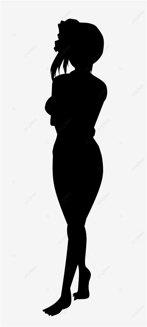 Anime Girl Silhouette Vector, Girl Silhouette, Lady Silhouette, Girl ...