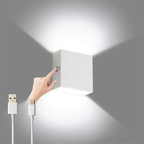 Lightess LED Wandleuchte Innen Wandlampe Akku Touch Dimmen Wandleuchte