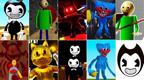 Roblox Cartoon Cat Vs Poppy Playtime Vs Bendy Vs Baldi Basics Vs Flee