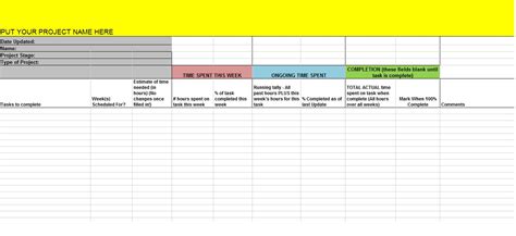 Project Progress Tracker ~ Template Sample