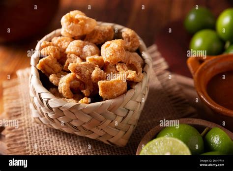 Chicharrones Deep Fried Pork Rinds Crispy Pork Skin Pieces