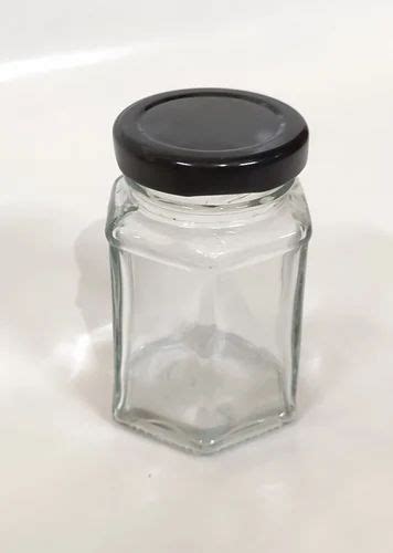 Ml Hexagon Glass Jars At Rs Piece Glass Food Container In