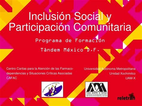 PPT Inclusión Social y Participación Comunitaria PowerPoint