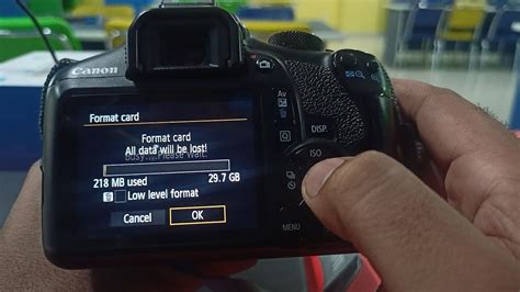 How To Format A Memory Card In An Canon EOS 1300D DSLR Camera YouTube