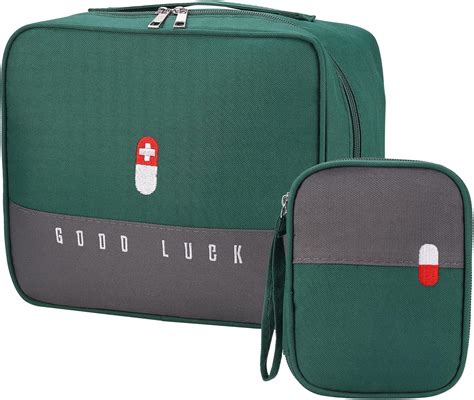 2 Pcs First Aid Bag Empty Waterproof Medical Bag 2 Size Travel