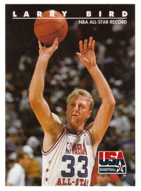 Larry Bird Skybox Usa Team Basketball Larry Bird