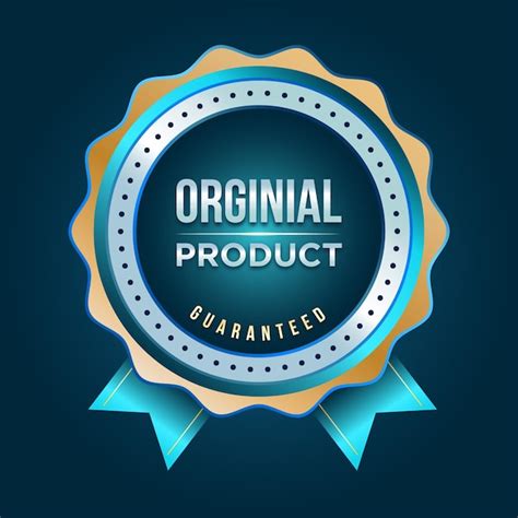 Premium Vector | Original product emblem badge design