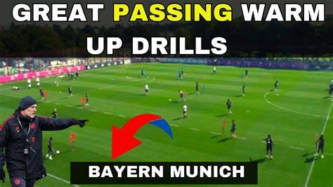 Bayern Munich TRAINING Great PASSING Warm Up Drills YouTube