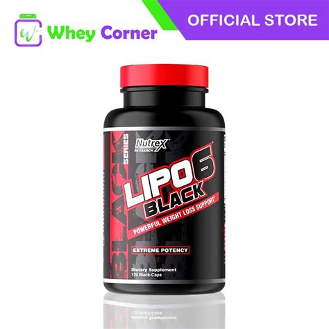 Nutrex Lipo 6 Black Extreme Potency 120 Capsules Lipo6 Black Extreme