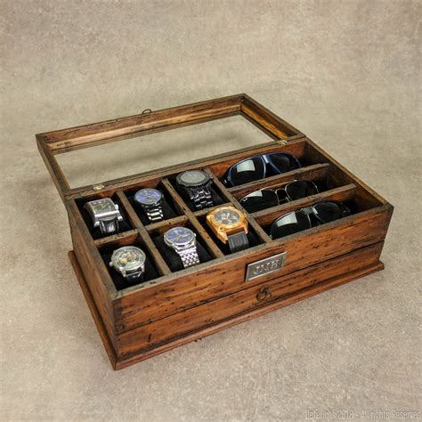 Wooden Watch Box With Drawer