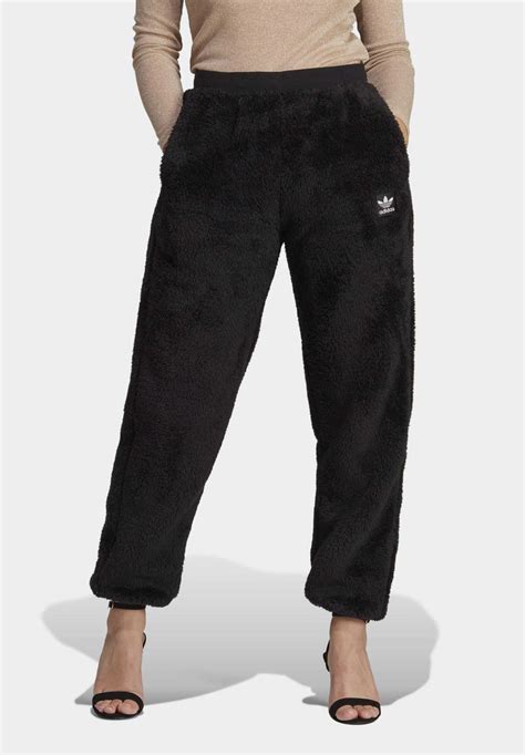 Adidas Originals Essentials Fluffy Pants Tracksuit Bottoms Black Zalandoie