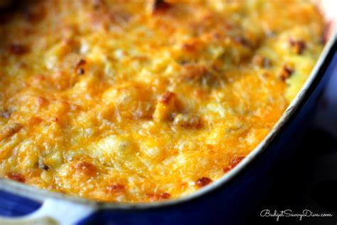 Cheesy Easy Breakfast Casserole Recipe Budget Savvy Diva