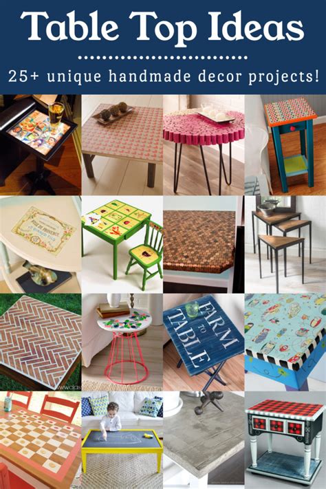 25+ Table Top Ideas to Try This Weekend - Mod Podge Rocks