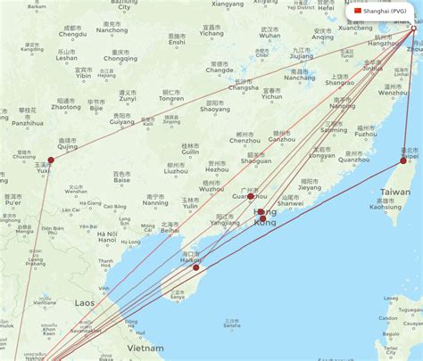 All Flight Routes From Bangkok To Shanghai Bkk To Pvg Flight Routes