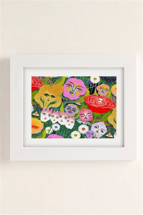 Blindthesun Flower Garden Art Print Urban Outfitters