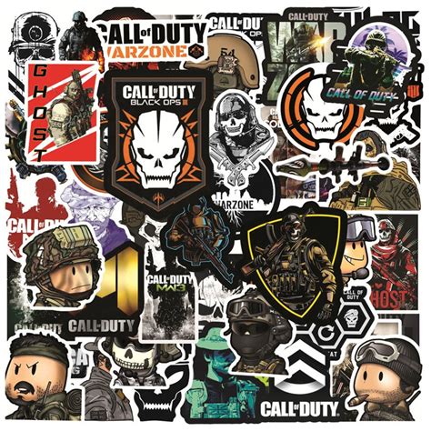 Pack Of 25 Or 50 Vinyl Call Of Duty Stickers Die Cut Decal Etsy