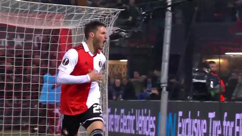 Watch Goal! Gimenez Fires Feyenoord In Front from UEFA Europa League ...