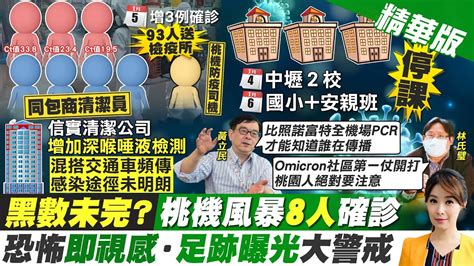 【張雅婷報新聞】桃機擴至8人確診 93名夜班清潔員送集檢所｜確診清潔員曾到歌友會跨年 金嗓 提供疫調監視影像 精華版 中天電視ctitv Youtube