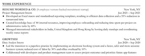 The Proper Way To Include An Internship On A Resume