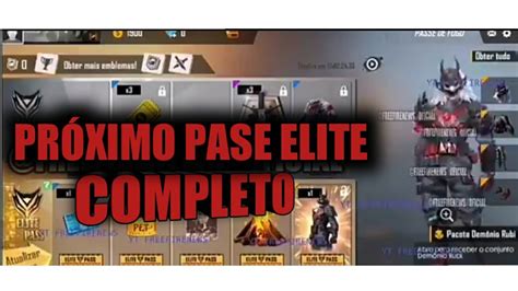 EL NUEVO PASE ELITE COMPLETO LUNA SANGRIENTA FREE FIRE YouTube