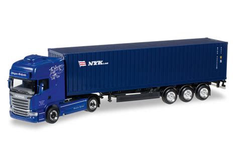 Herpa Scania R TL Container Sattelzug Jürgen Schmid Transporte NYK