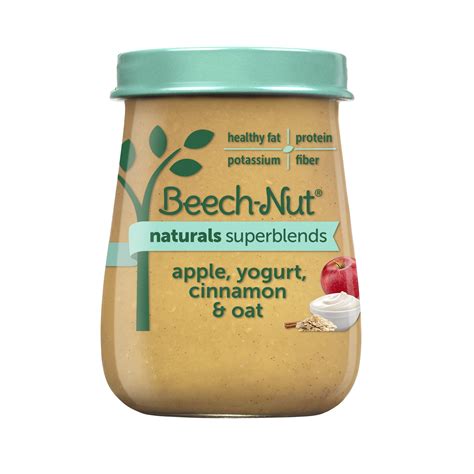 Beech Nut Naturals Superblends Stage Baby Food Apple Yogurt Cinnamon