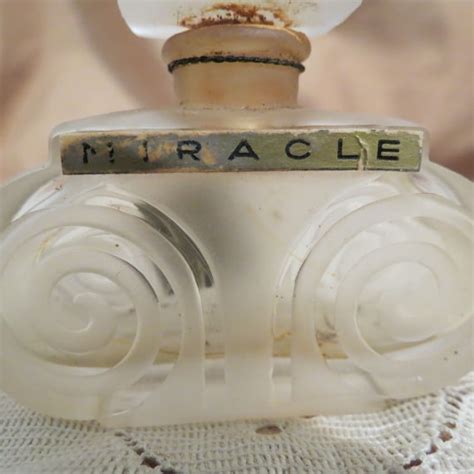 Vintage Lentheric Miracle Perfume Bottle With Hang Ta Gem