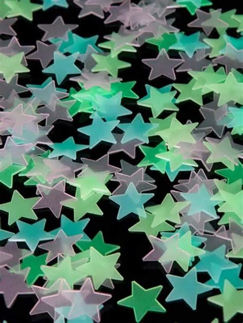 100 Piece Glow In The Dark Stars | Decor Essentials