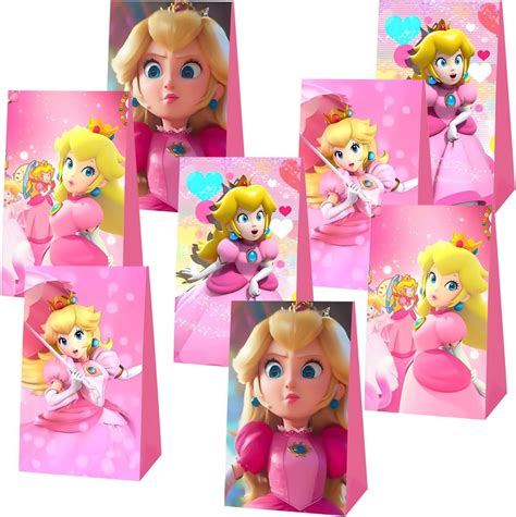 Amazon Pcs Princess Peach Party Favor Gift Bagsprincess Peach