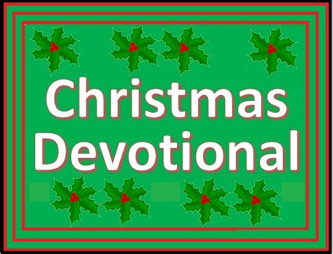 Christmas Devotional