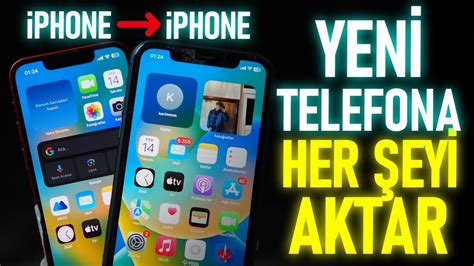 Eski Iphoneu Yeni Iphonea Aktarma Apple Telefon Kopyalama Ve